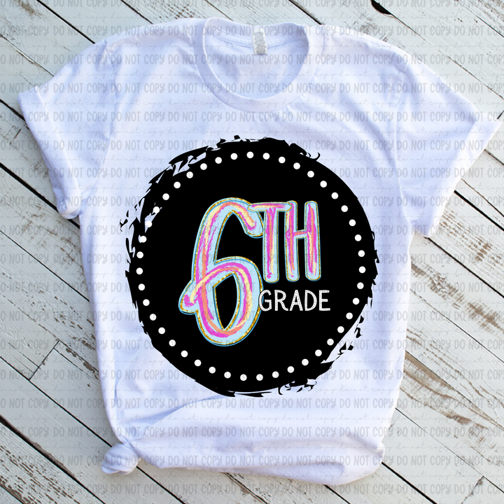 Color Circle Grade Levels DTF Print