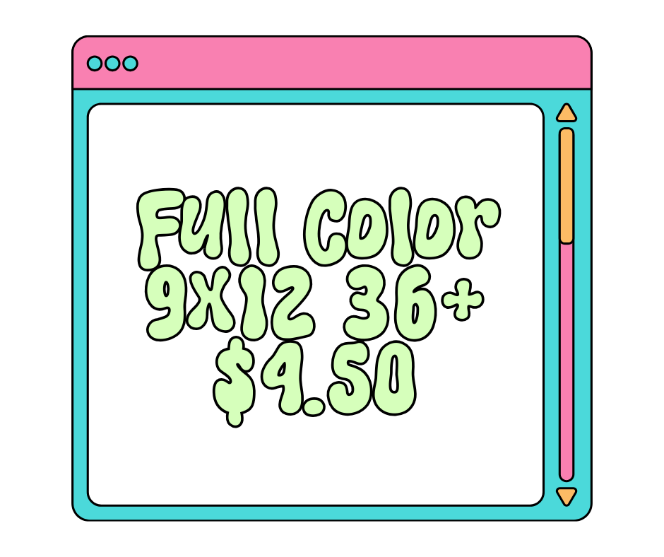 Custom Traditional Screens - (36+) Full Color up to size 9x12