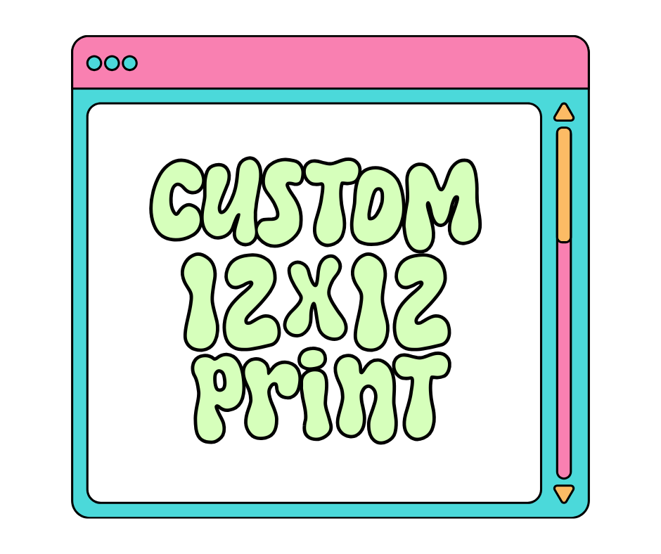 Custom DTF Print (NO MINIMUM) - Up to Size 12x12