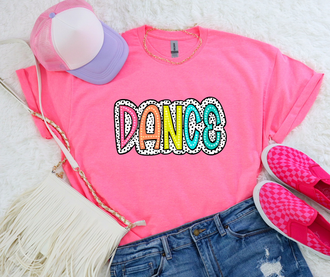 Dance Colorful Dalmatian Dot DTF Print