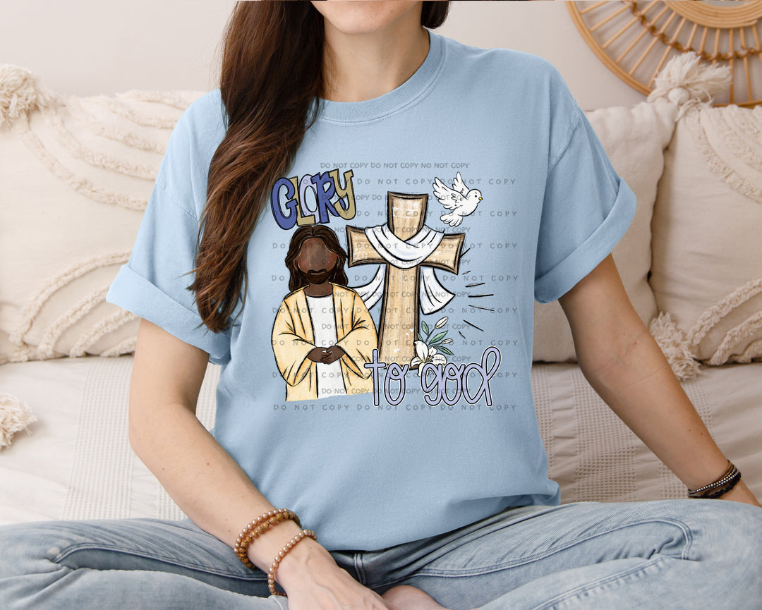 Glory To God DTF Print