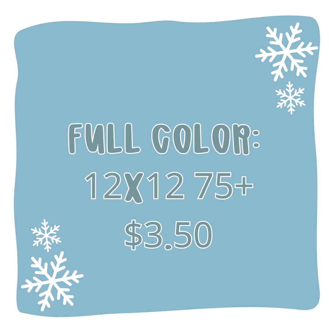 Custom Traditional Screens - (75+) Full Color up to size 12x12