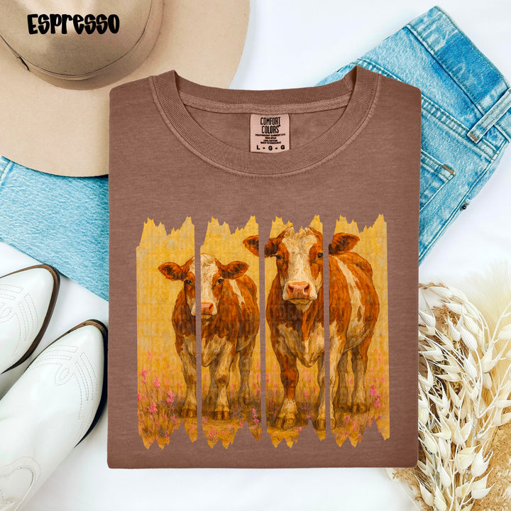 Cow Field DTF Print