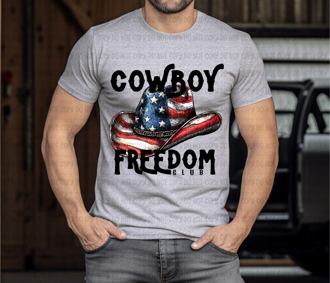 Cowboy Freedom Club DTF Print