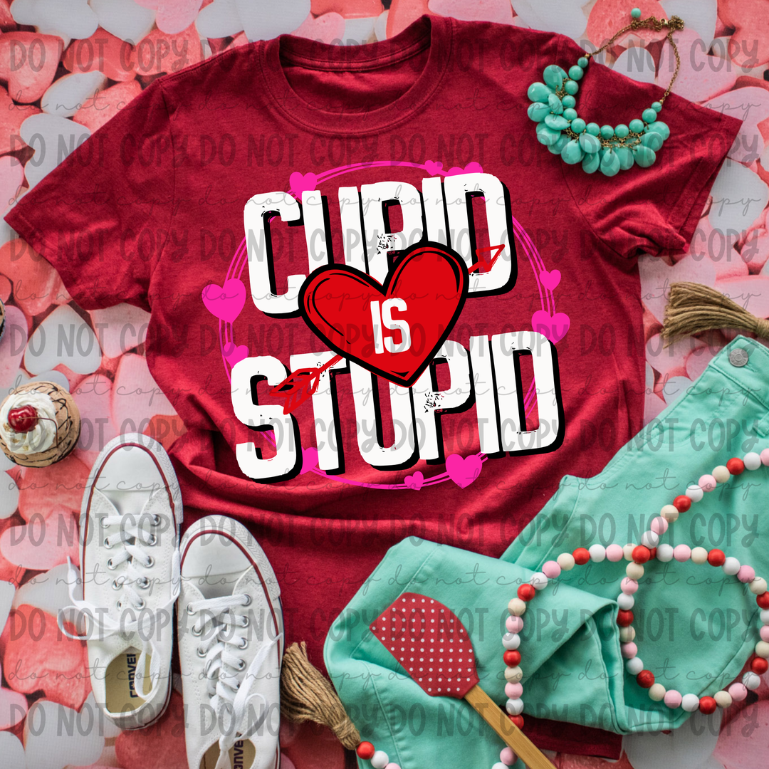 Cupid is Stupid DTF Print