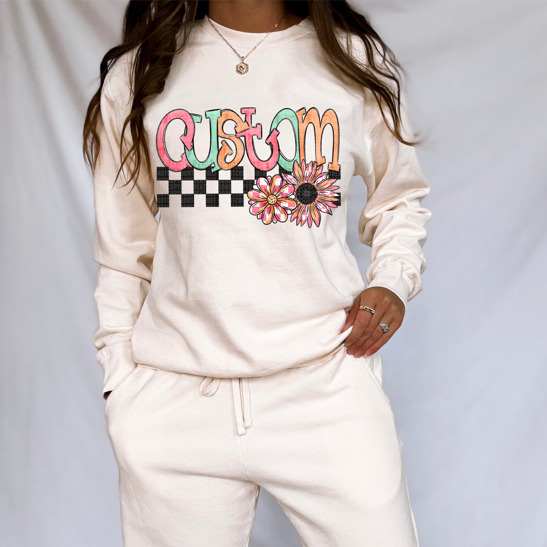 Spring Names DTF Print