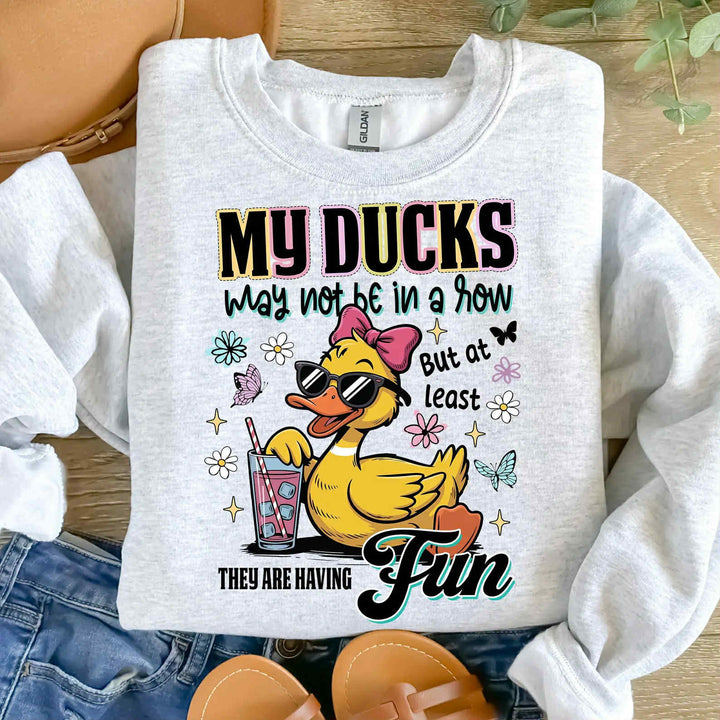 Ducks In A Row DTF Print