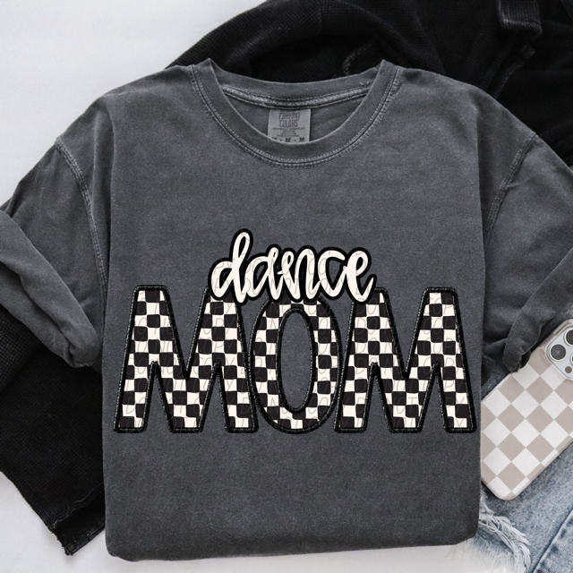 Checker Sports Mom DTF Print