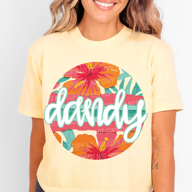 Tropical Mother's Day Titles DTF Print