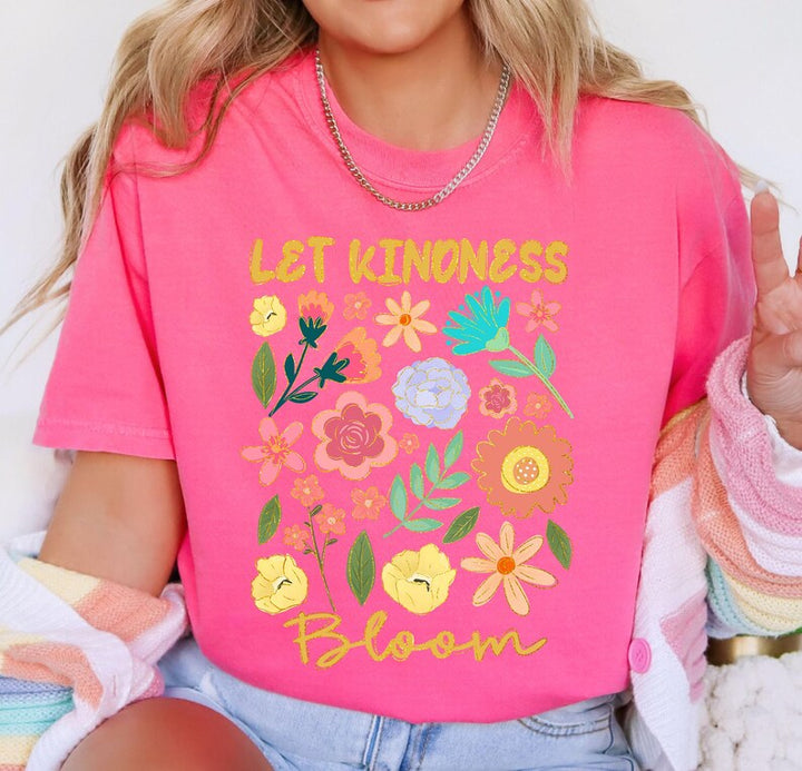 Let Kindness Bloom DTF Print