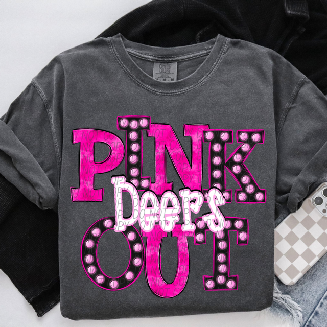 Pink Out Marquee DTF Print