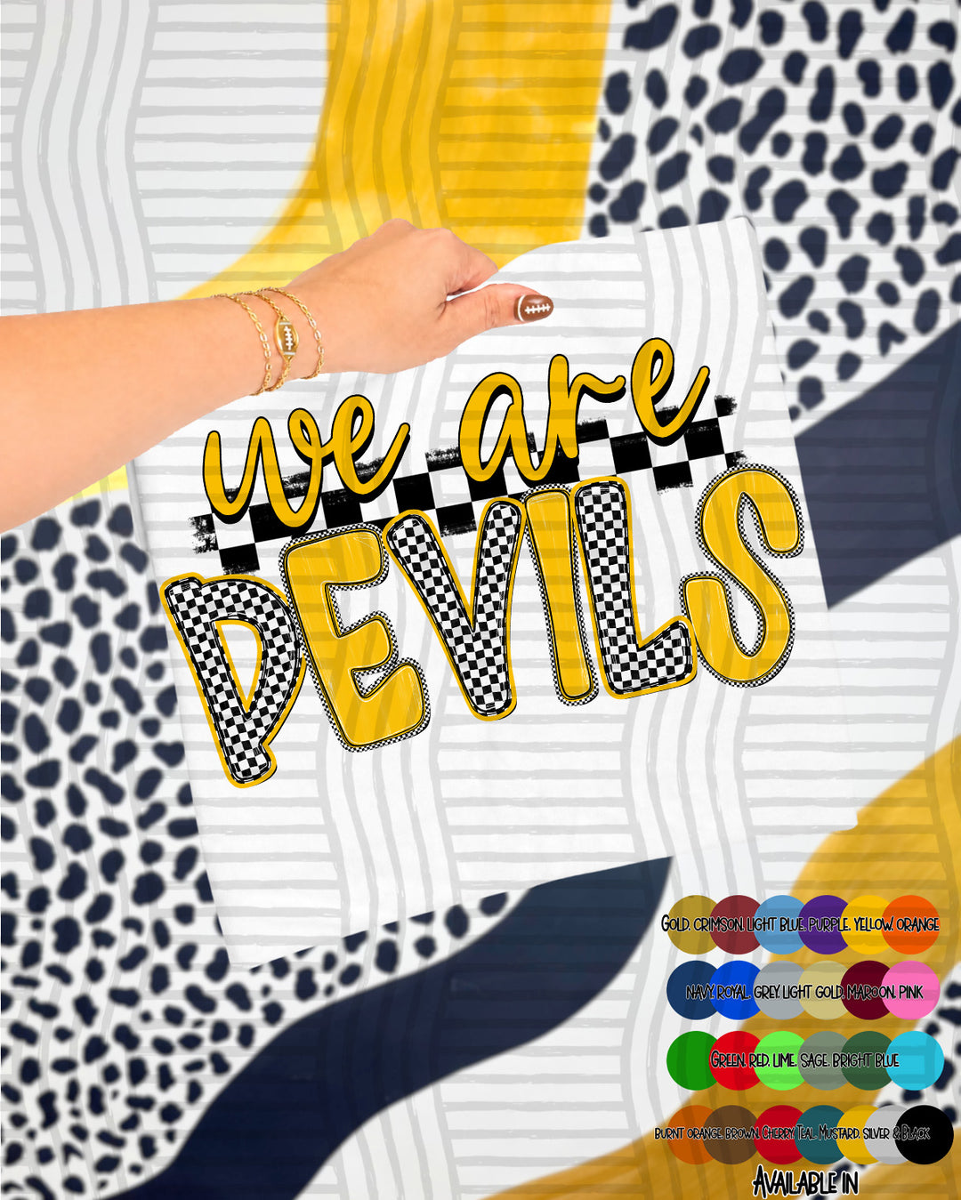 We Are Checker Crush Colors Mascots DTF Print