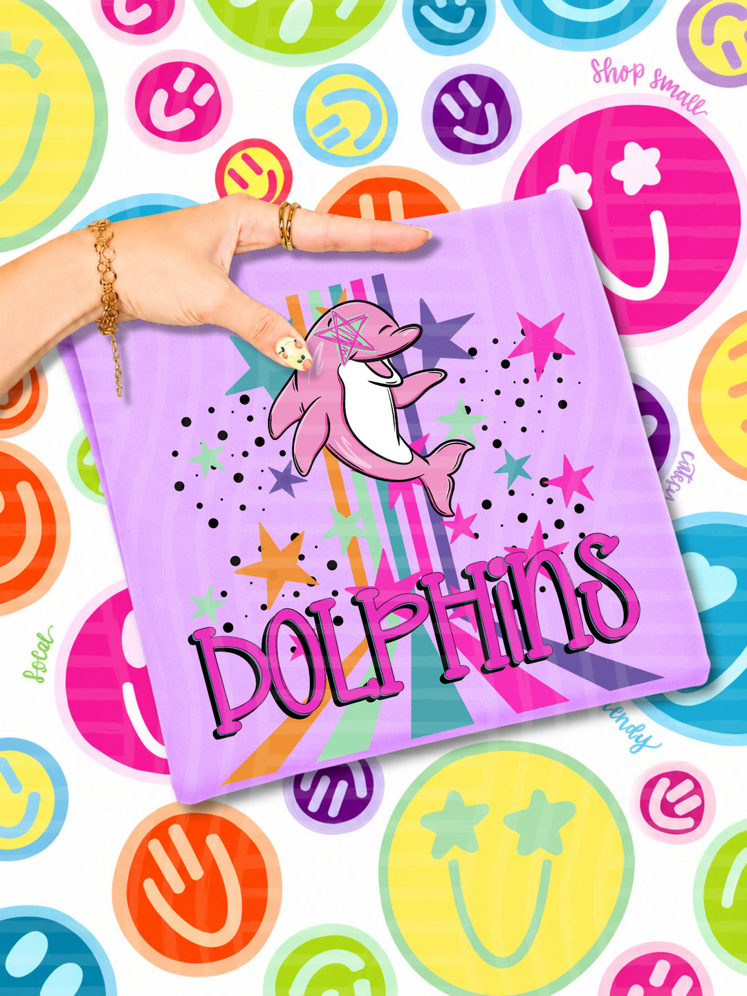 Starry Eyes Rainbow Mascots DTF Print