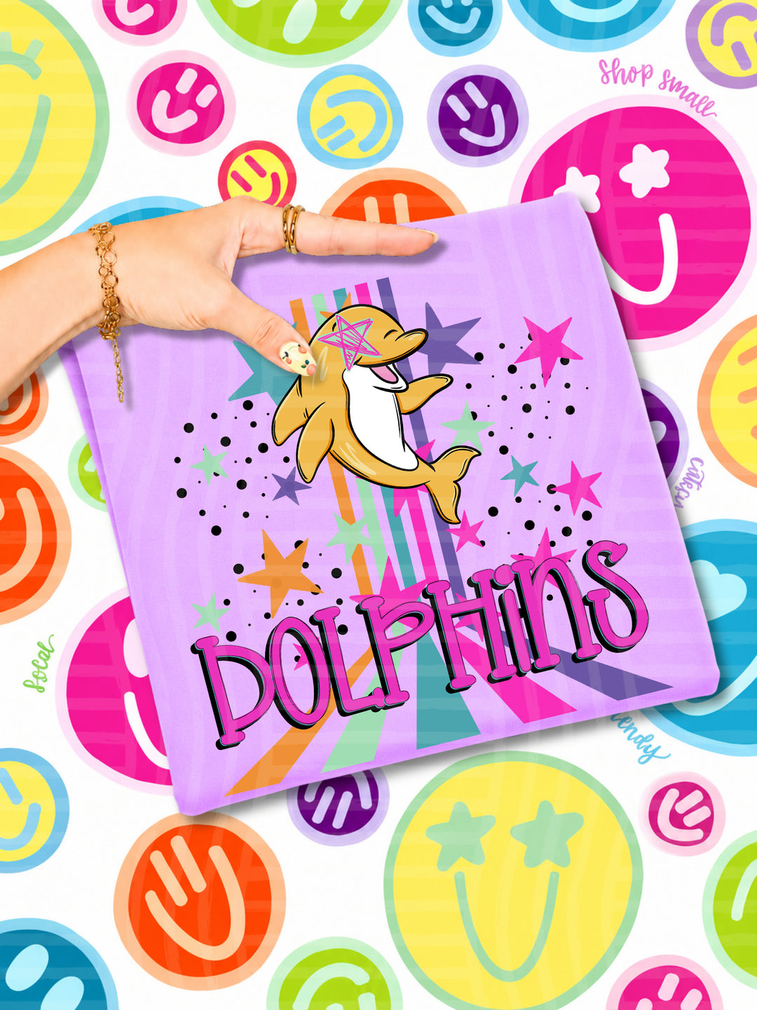 Starry Eyes Rainbow Mascots DTF Print