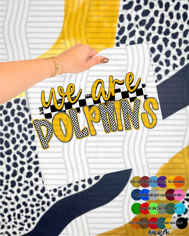 We Are Checker Crush Colors Mascots DTF Print