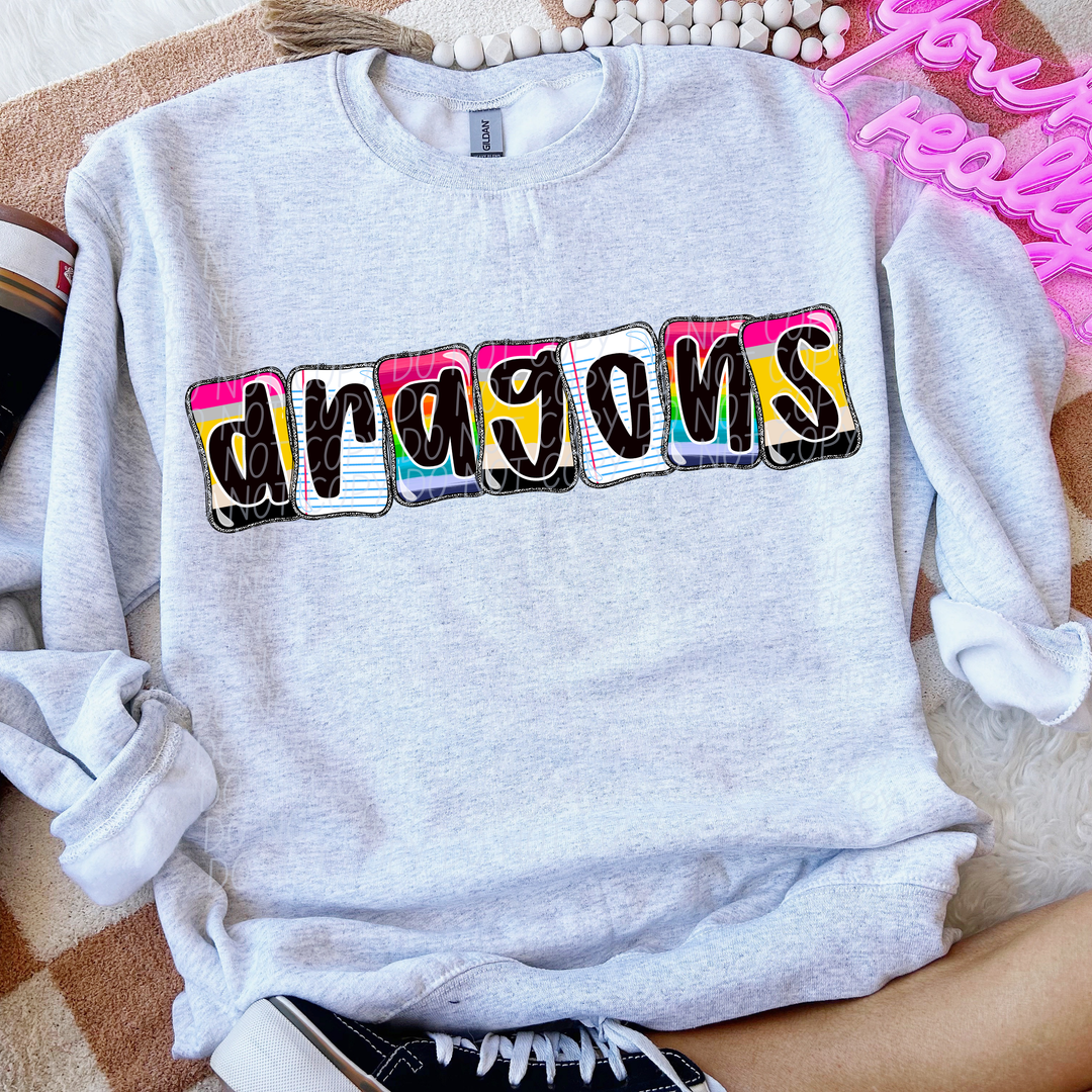 School Daze Mascots DTF Print