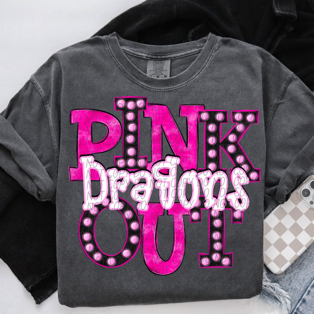 Pink Out Marquee DTF Print