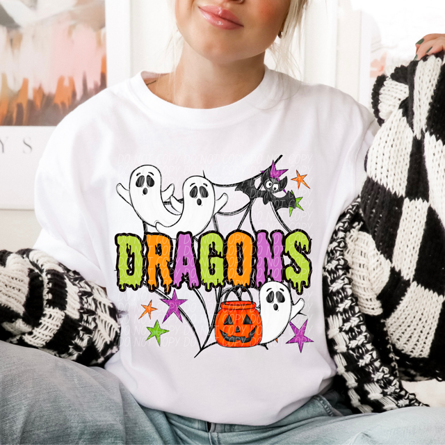 Halloween Mascots DTF Print