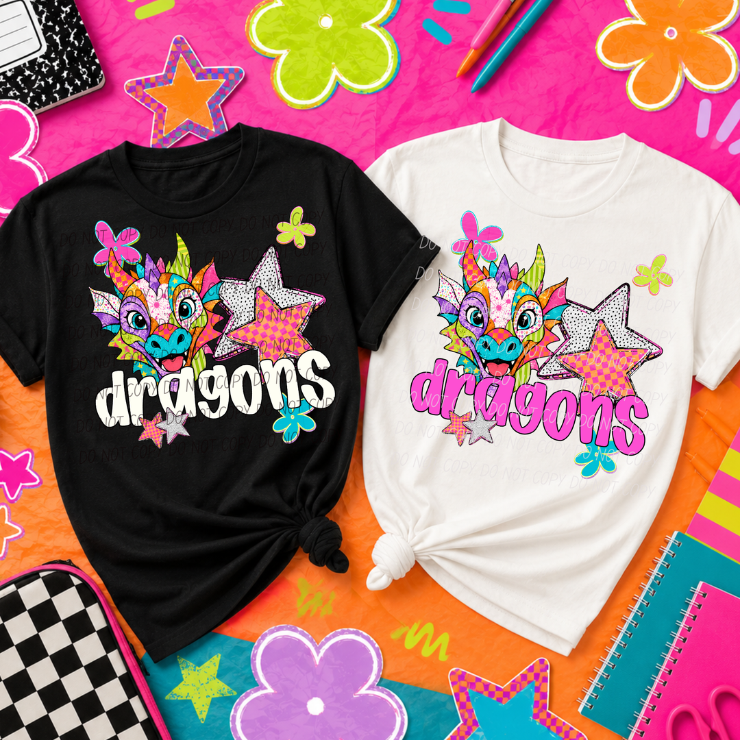 Pattern Pop Mascots DTF Print