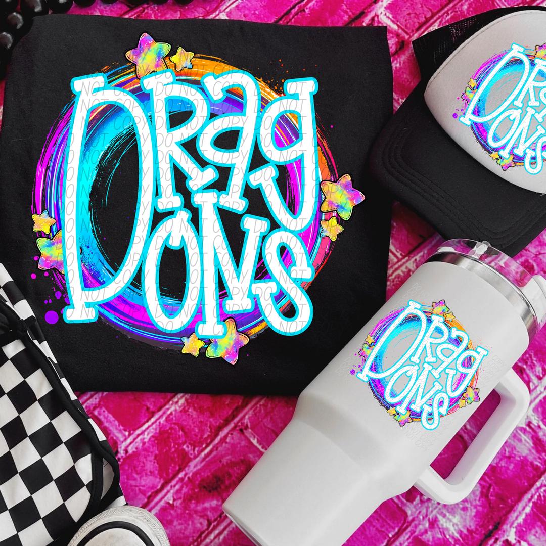 Whimsical Mascots DTF Print