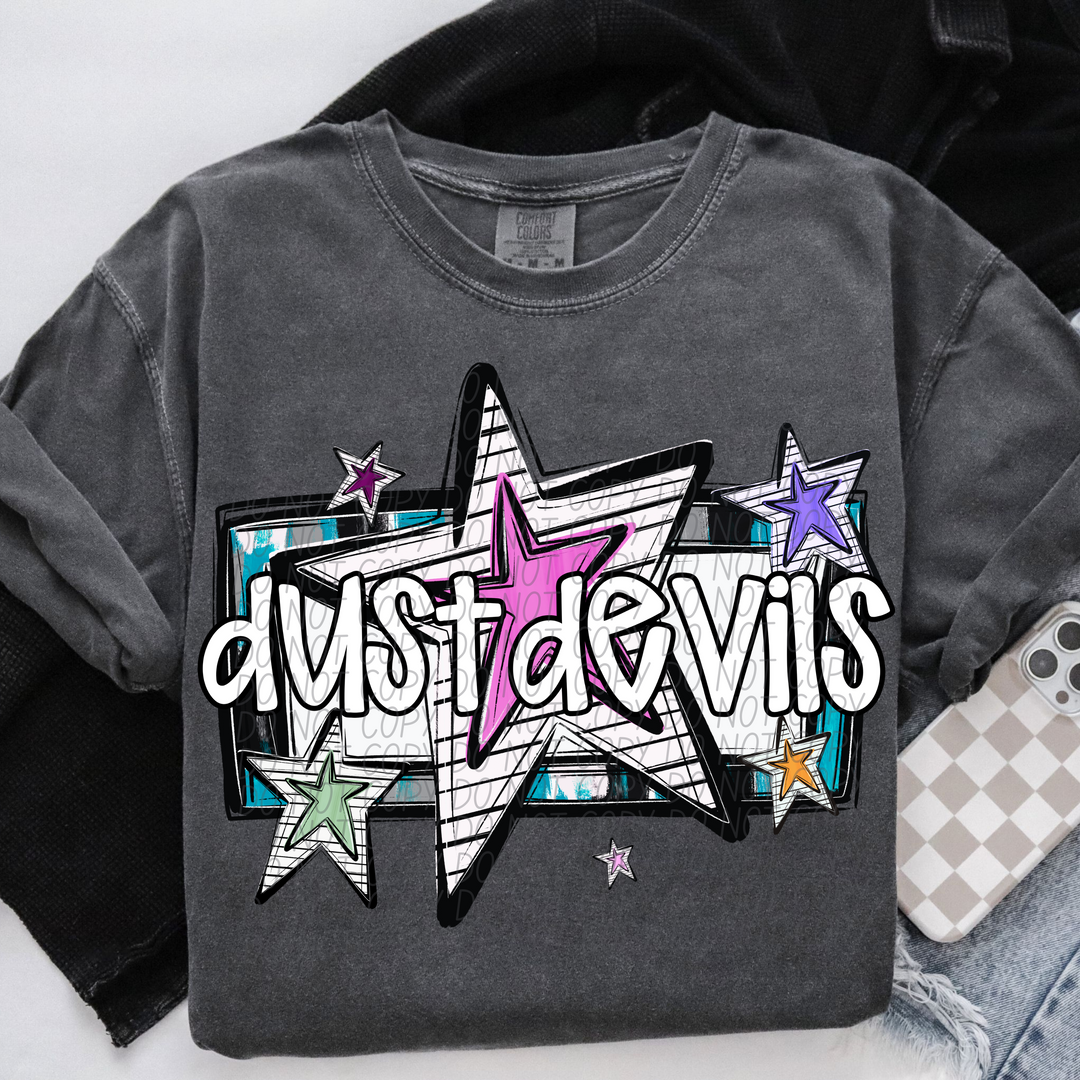 Bright Stars Mascots Youth DTF Print