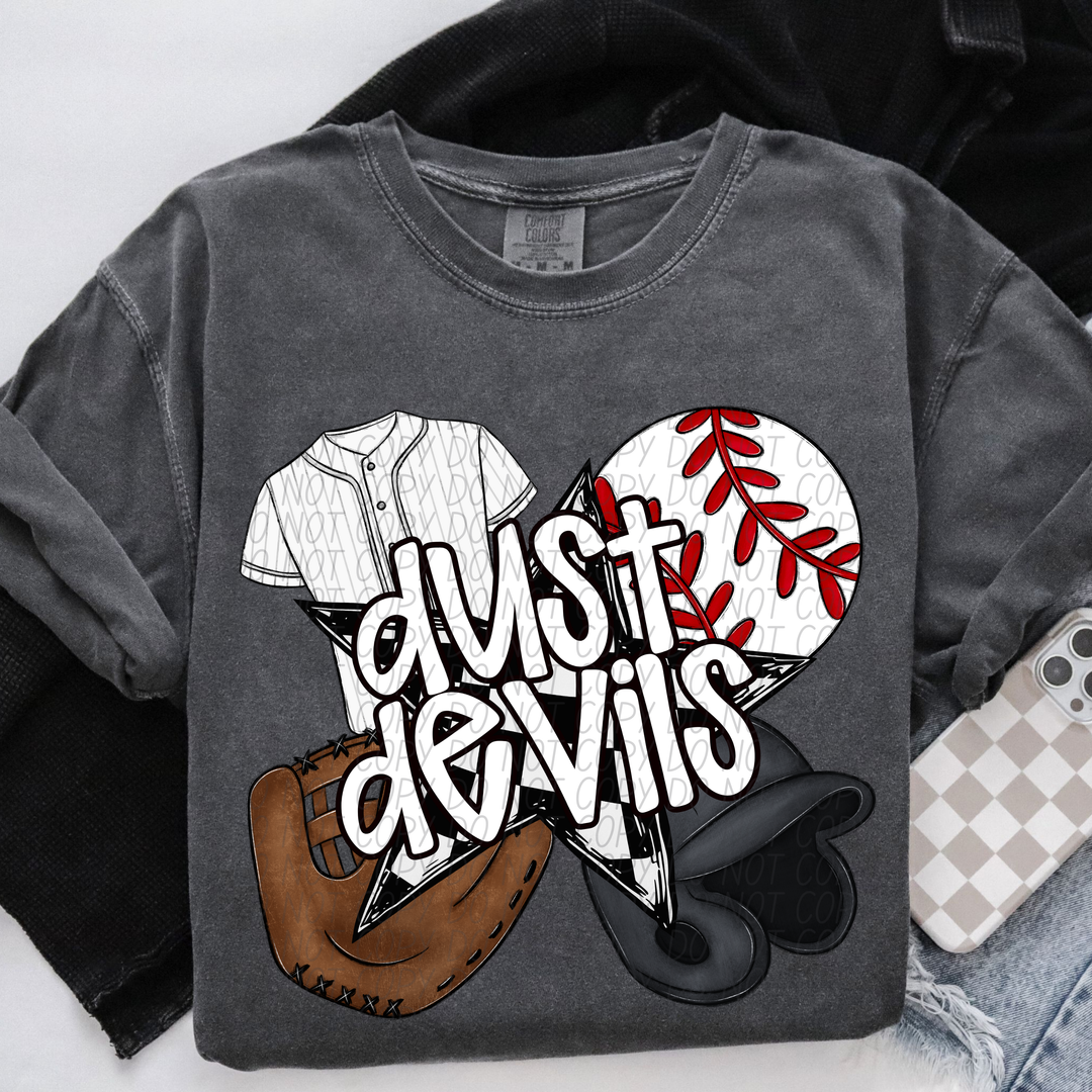 Baseball Mascots DTF Print