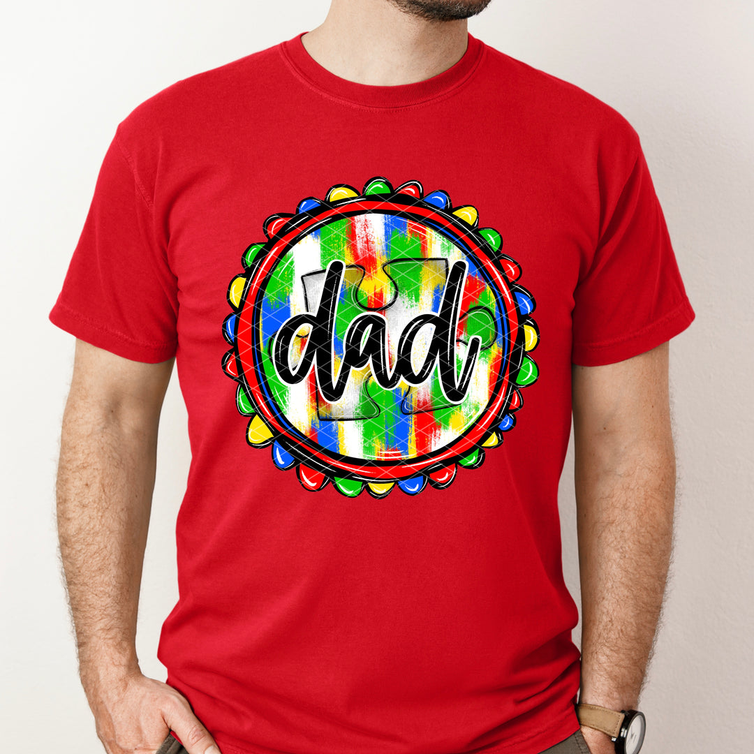 Dad Autism DTF Print