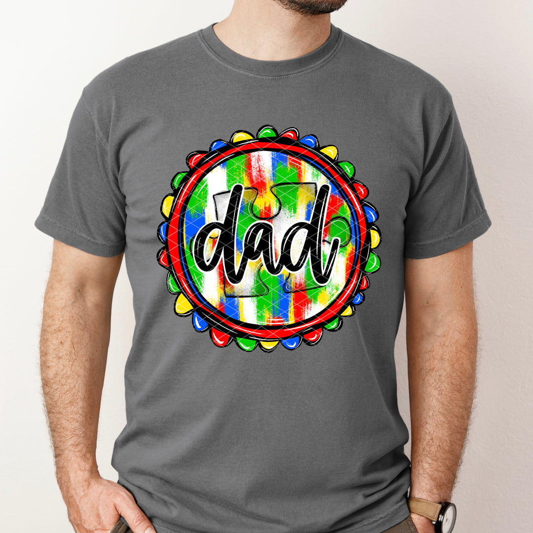 Dad Autism DTF Print