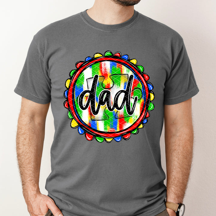 Dad Autism DTF Print