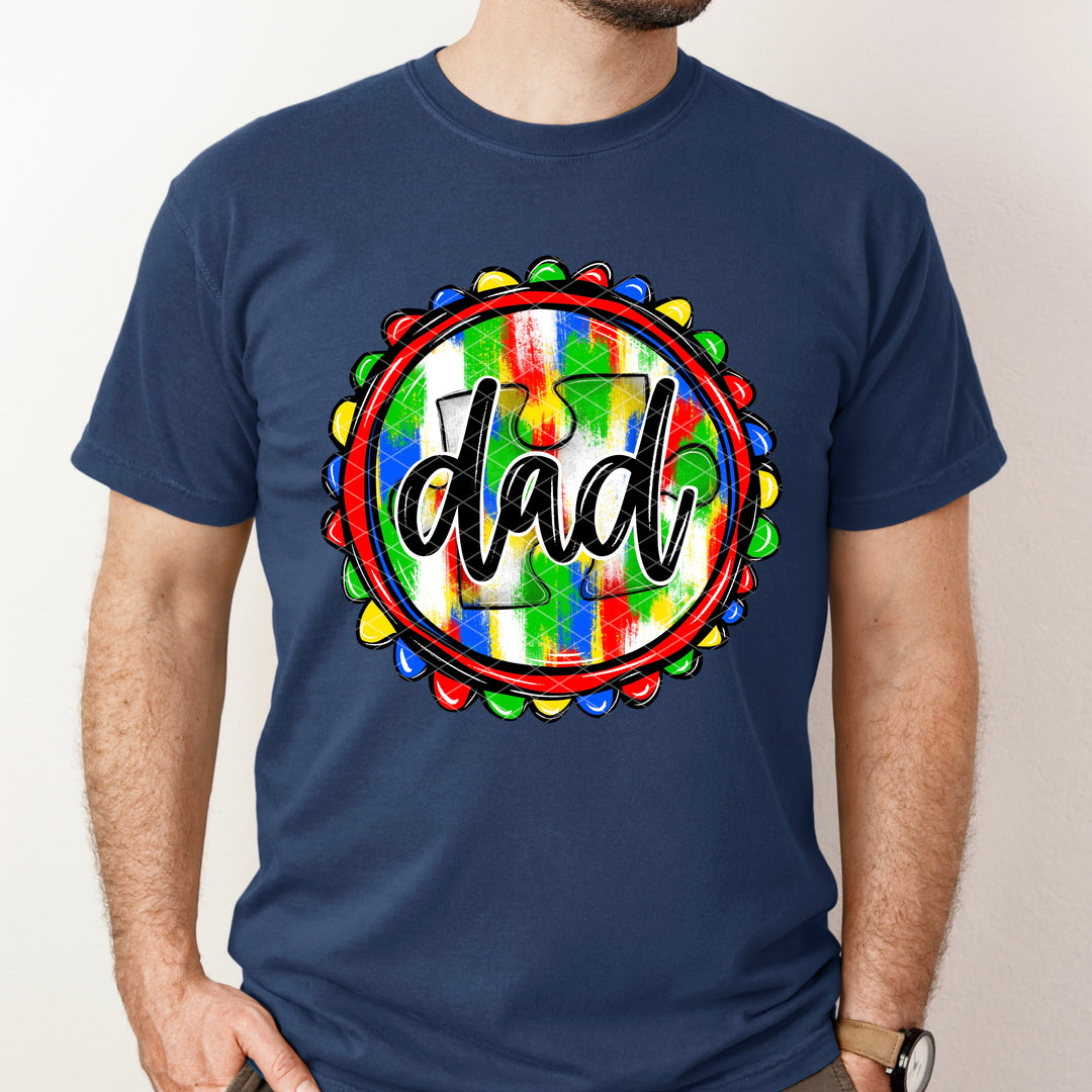 Dad Autism DTF Print