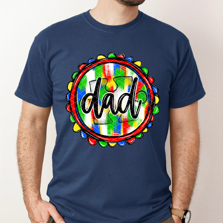 Dad Autism DTF Print
