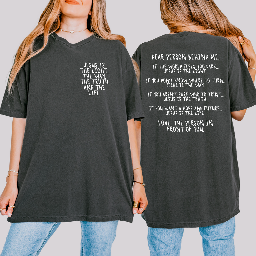 Dear Person Behind Me BACK ONLY DTF Print