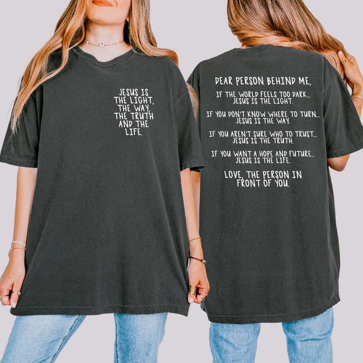 Dear Person Behind Me BACK ONLY DTF Print