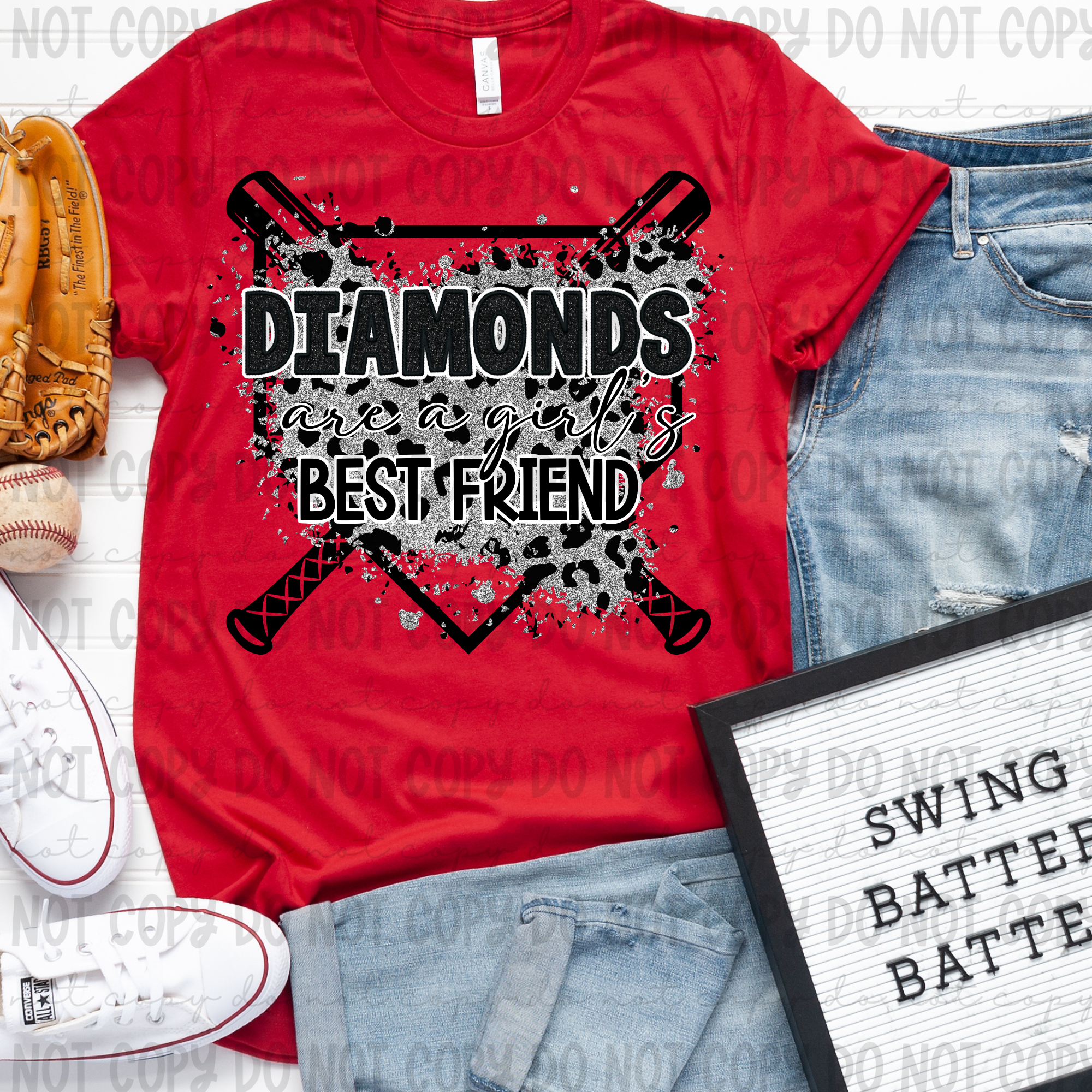 Dirt and Diamonds Are a Girls Best friend DTF Print