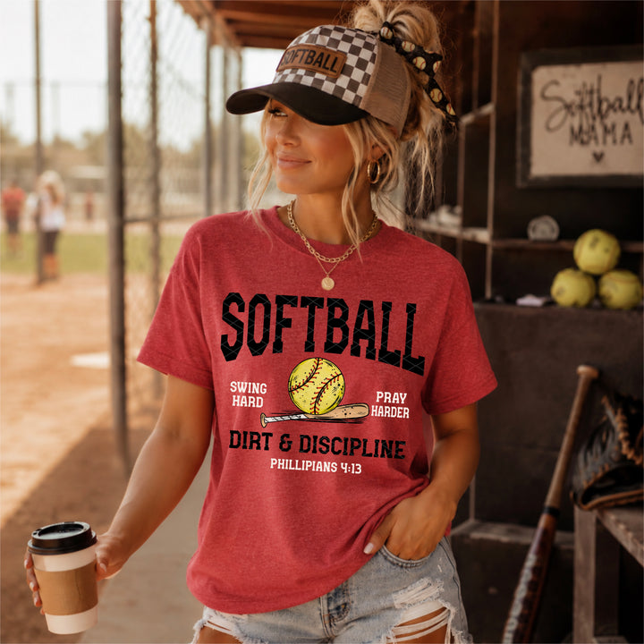Dirt Discipline Softball DTF Print