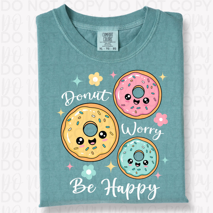 Donut Worry DTF Print