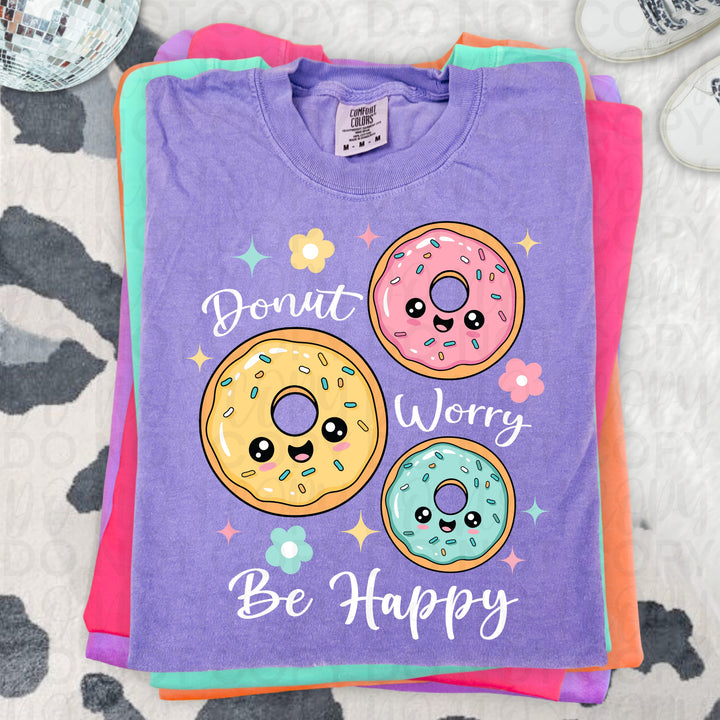 Donut Worry DTF Print