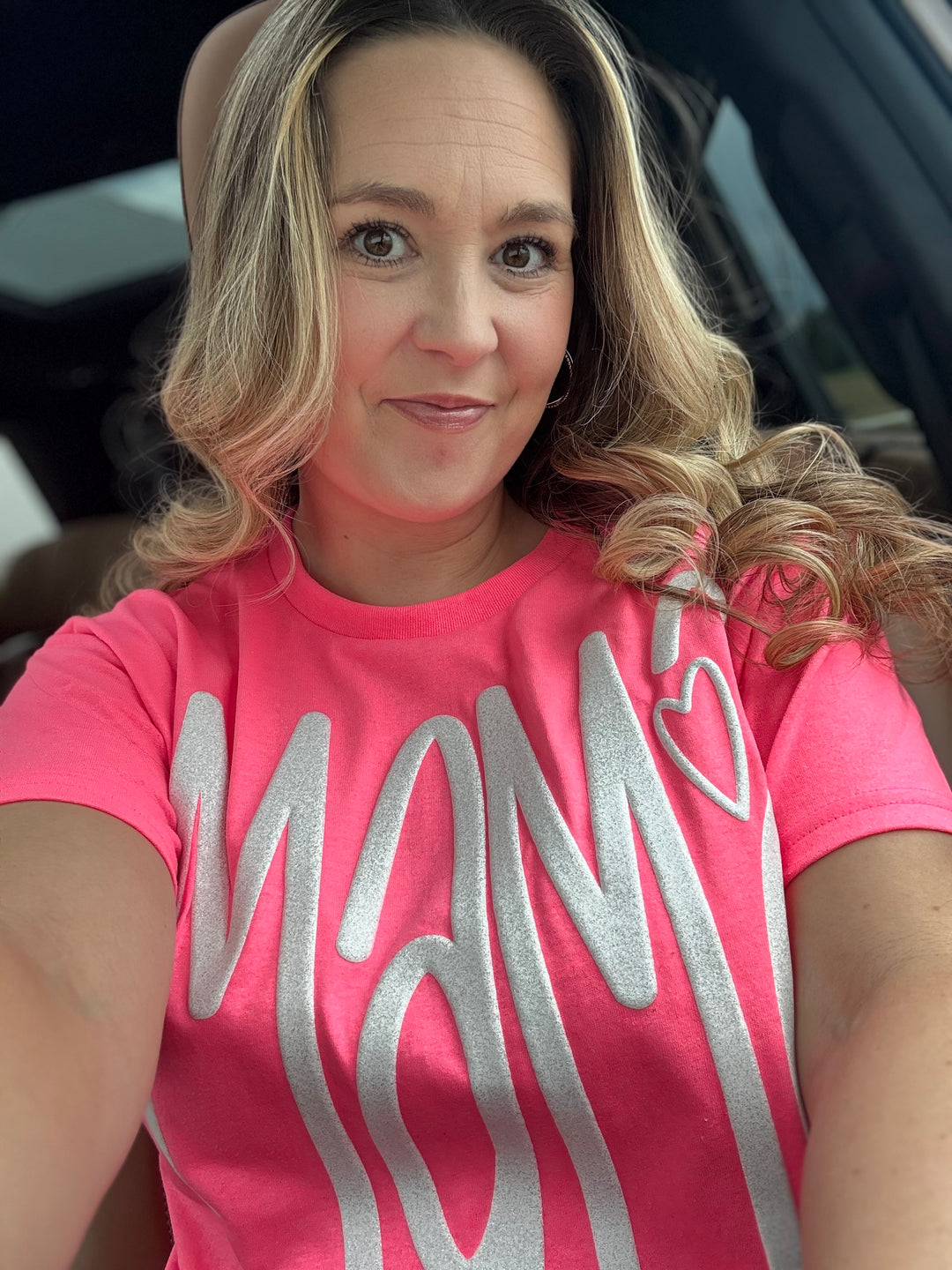 Mama Glitter PUFF Printed Tee