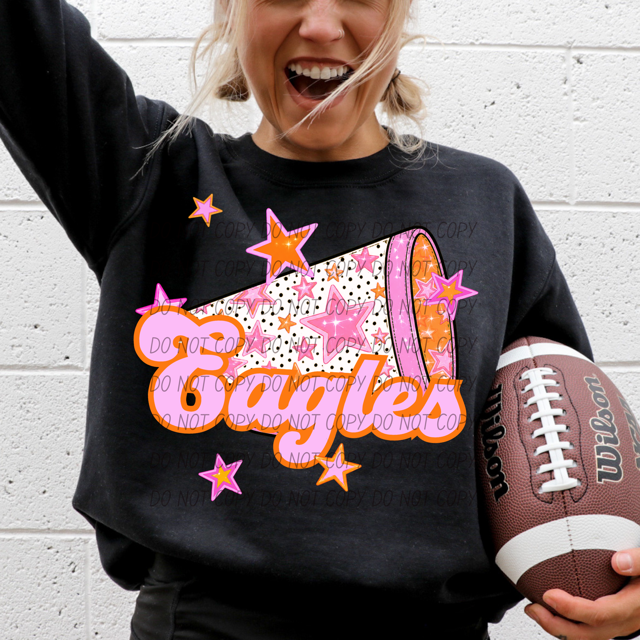 Pink Cheer DTF Print