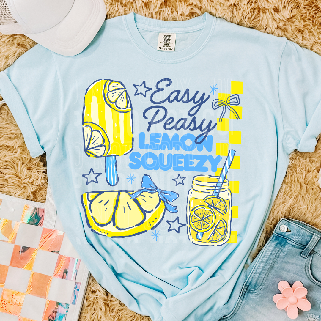 Easy Peasy Lemon Squeezy DTF Print