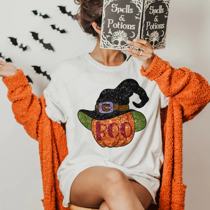 Boo Pumpkin DTF Print