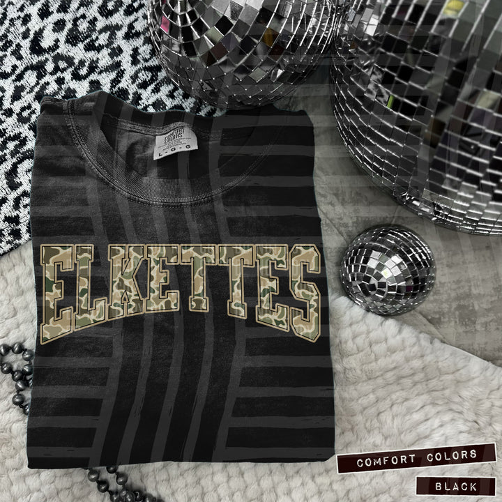 Simple Camo Arched Glitter Mascots DTF Print