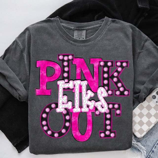Pink Out Marquee DTF Print