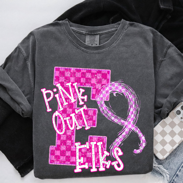 Pink Out Varsity DTF Print