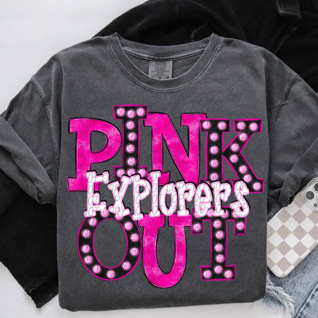 Pink Out Marquee DTF Print