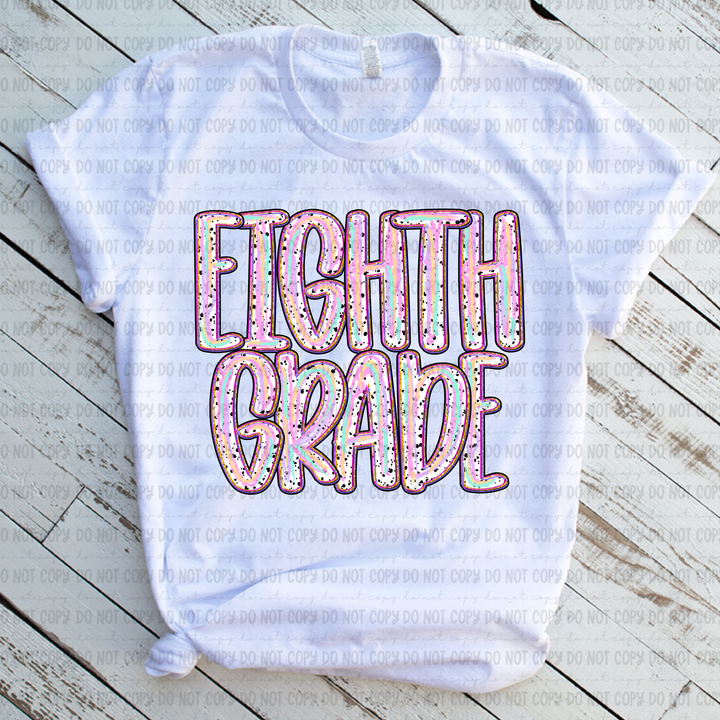 Color Dotted Grade Levels DTF Print
