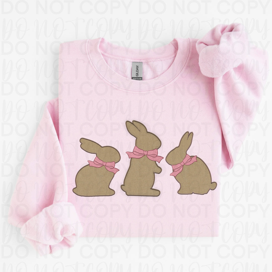 Burlap Bunnies DTF Print