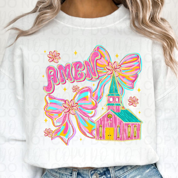 Amen Coquette Bow DTF Print