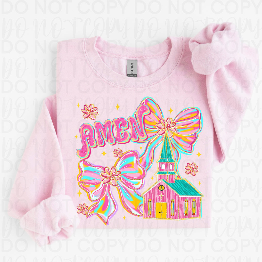 Amen Coquette Bow DTF Print