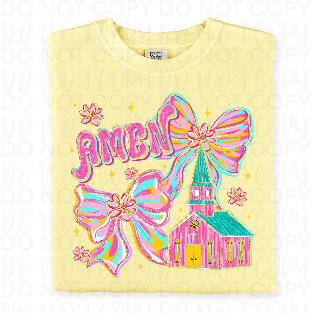 Amen Coquette Bow DTF Print